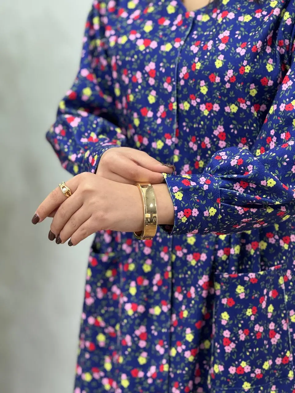 پیراهن مانتویی پاییزه طرحدار آیسو سانیا 2